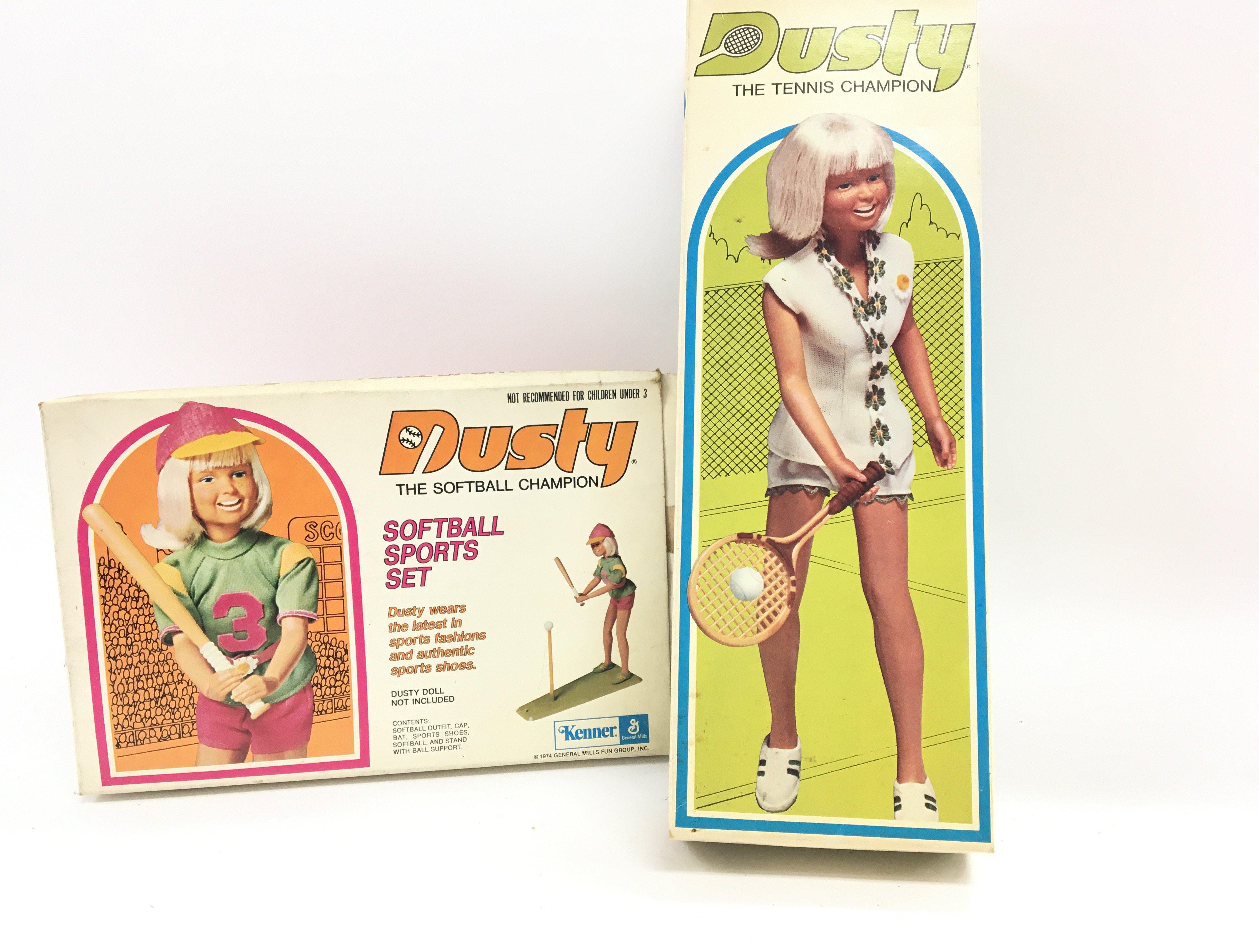 A Boxed Kenner Dusty the Tennis Champion and Softb