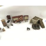 5 x boxed figures and sets including Britains and Valley forge. 17513 texian Cannon crew. 41117