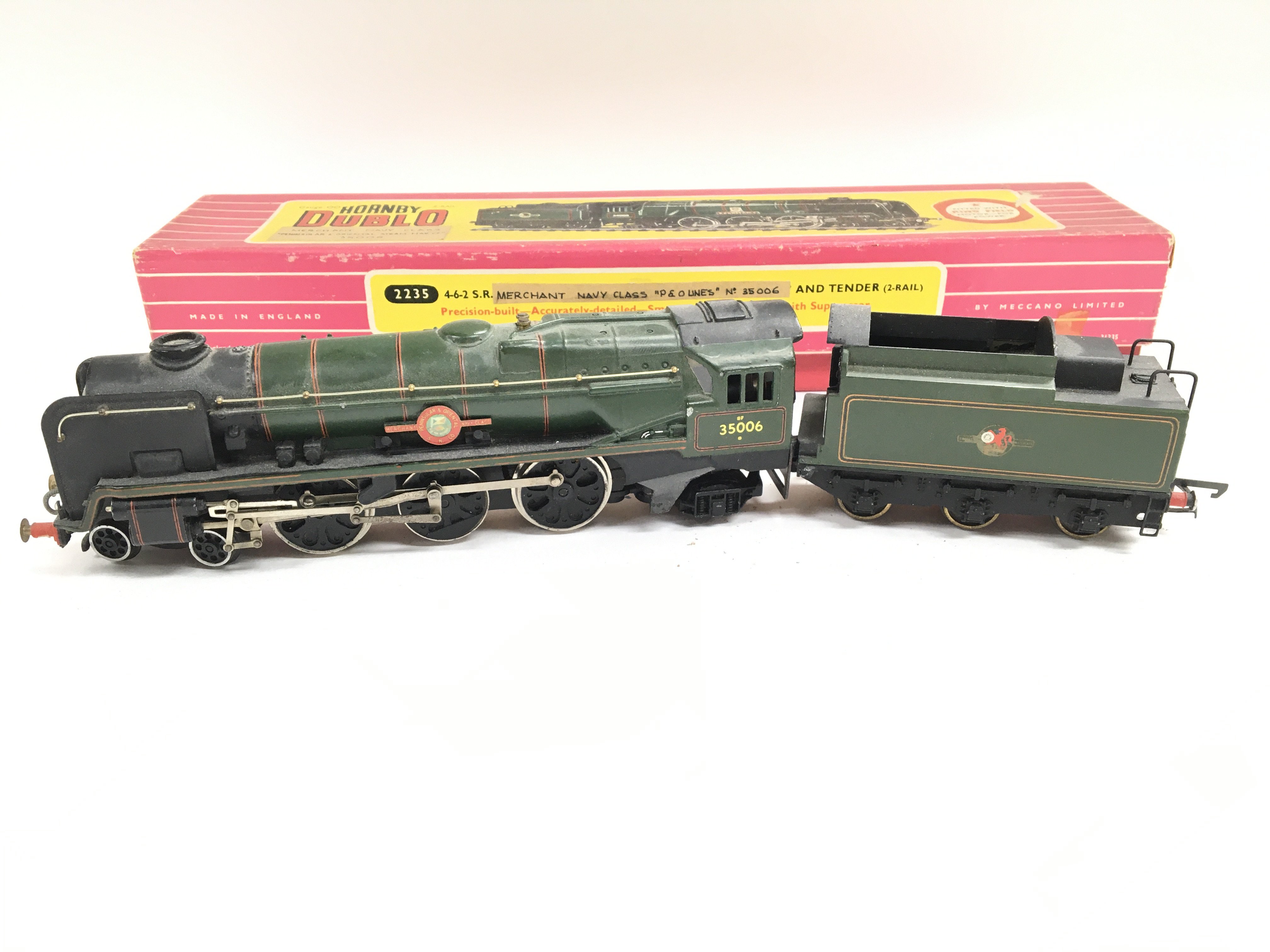 A Hornby Dublo 00 Gauge Merchant Navy Class p&o Li