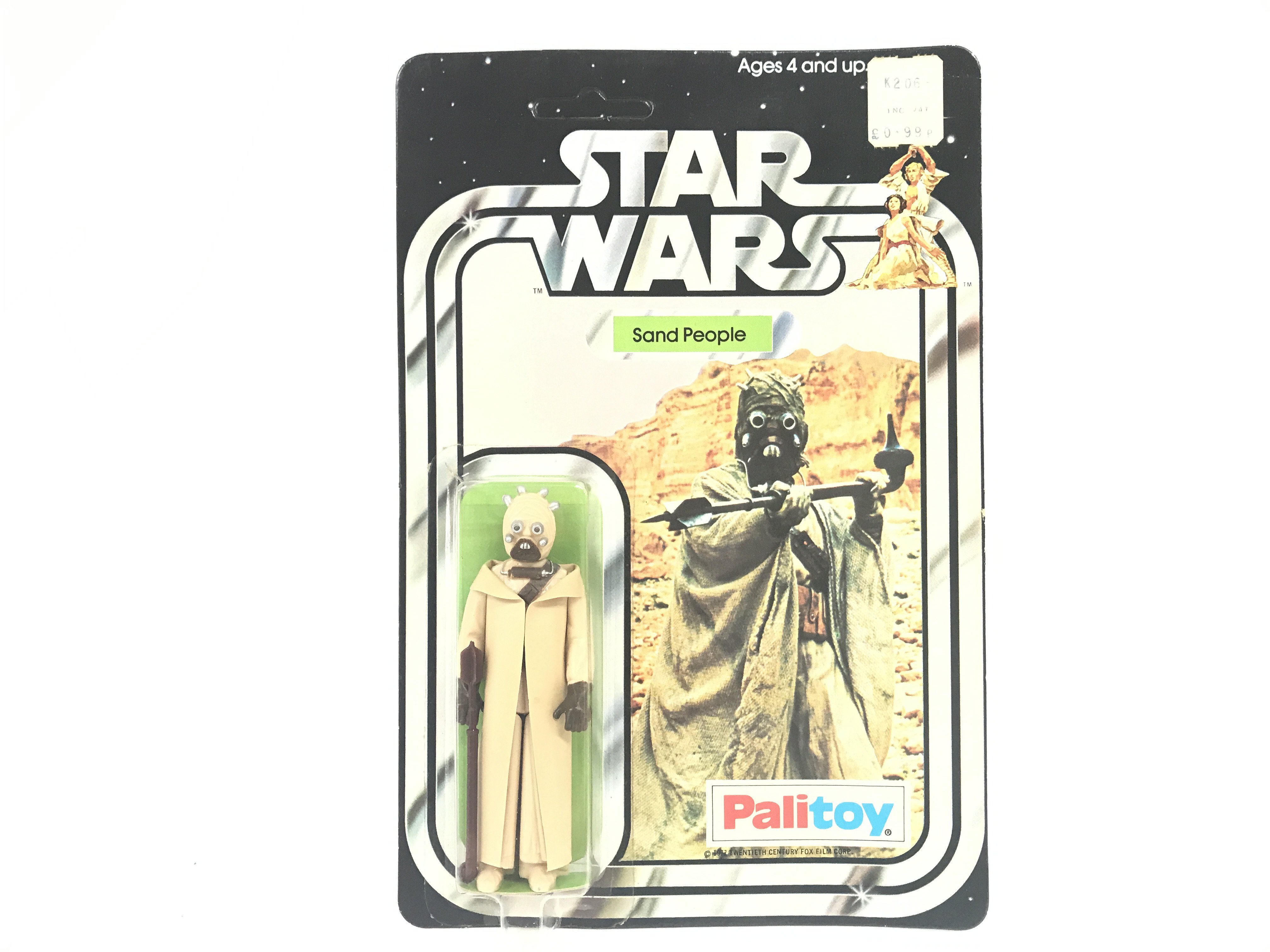 A Vintage Star Wars Palitoy 1977 Carded Sand Peopl