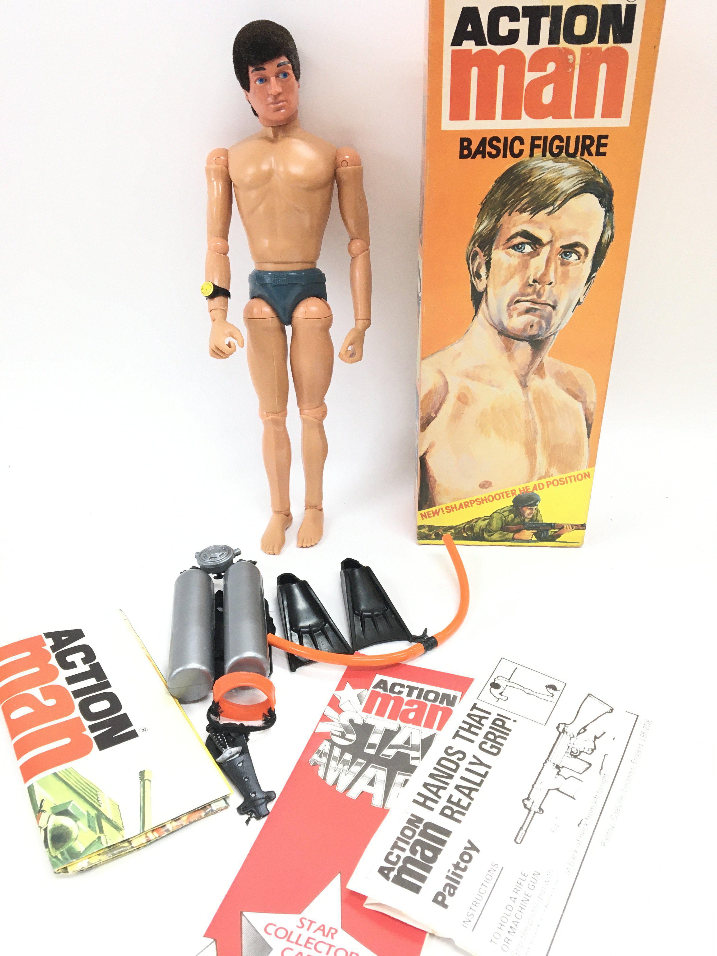 A Boxed Palitoy Action man with Frogman Parts etc.