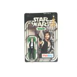 A Vintage Star Wars Palitoy 1977 Carded Han Solo.