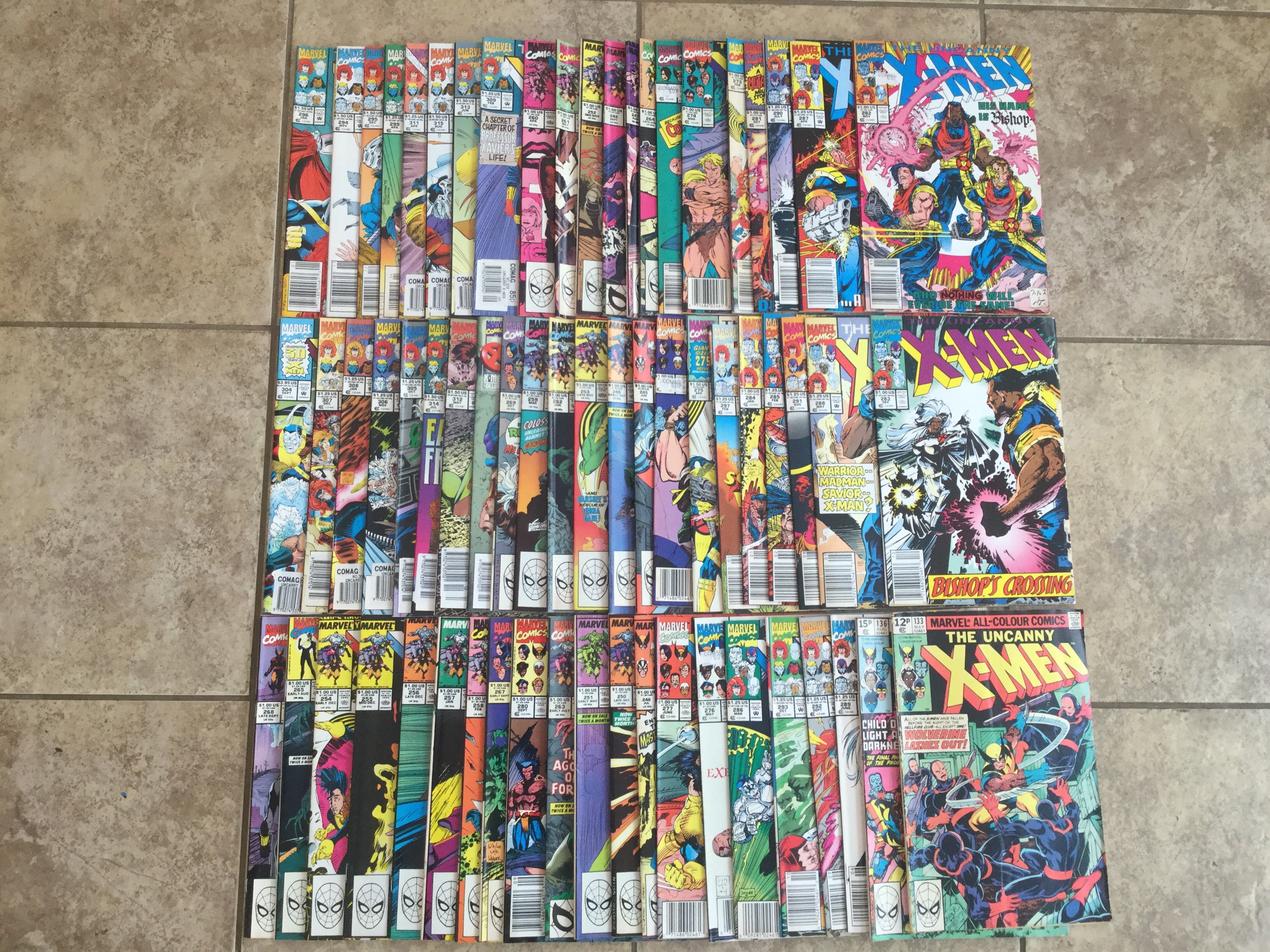 Approx 60 Uncanny X-Men comics including first cam