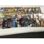 A collection of various comics including Marvel is