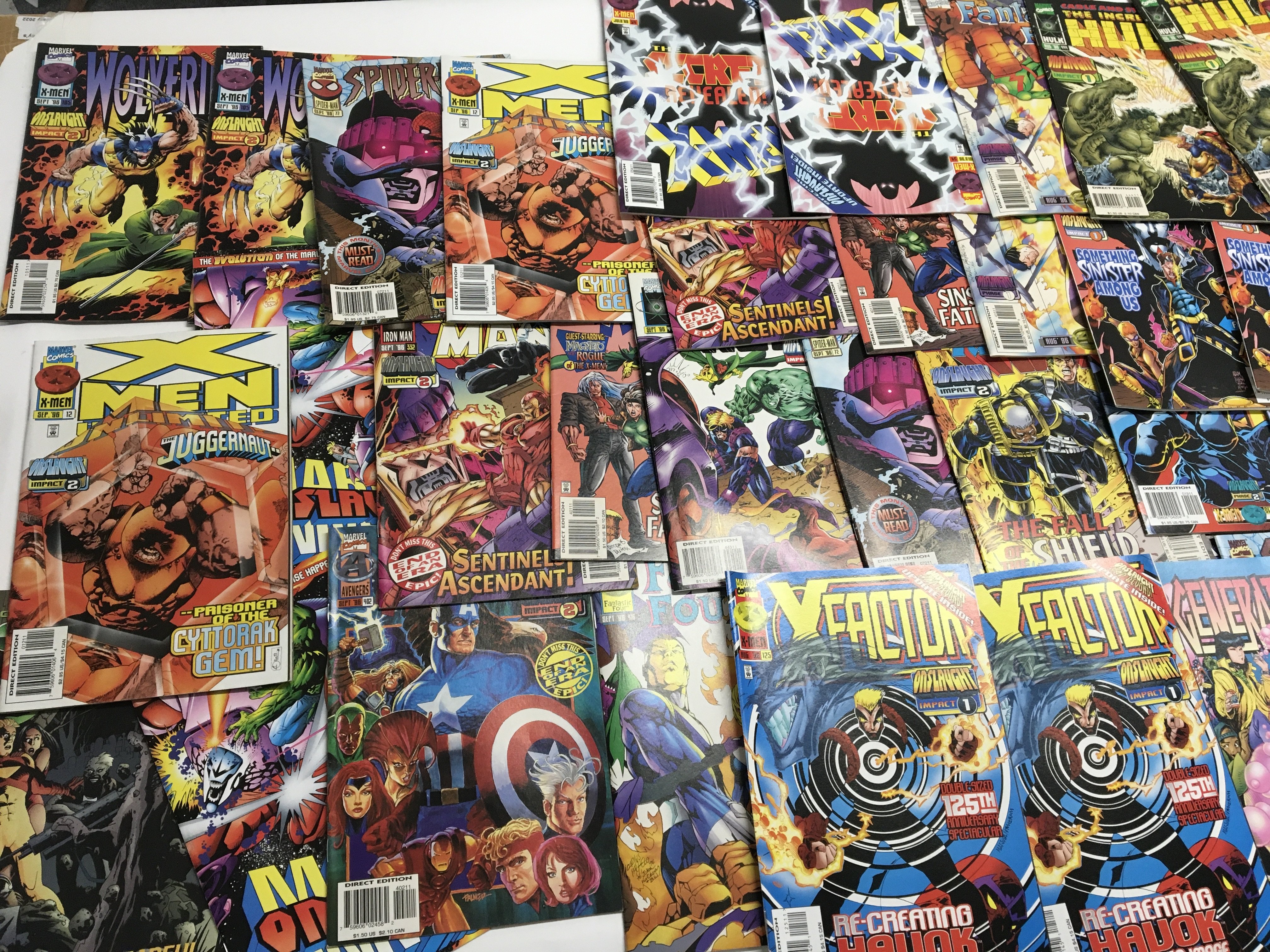 A collection of Marvel comics mixed titles The Inc