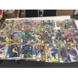 A collection of approximately seventy 1990s Marvel