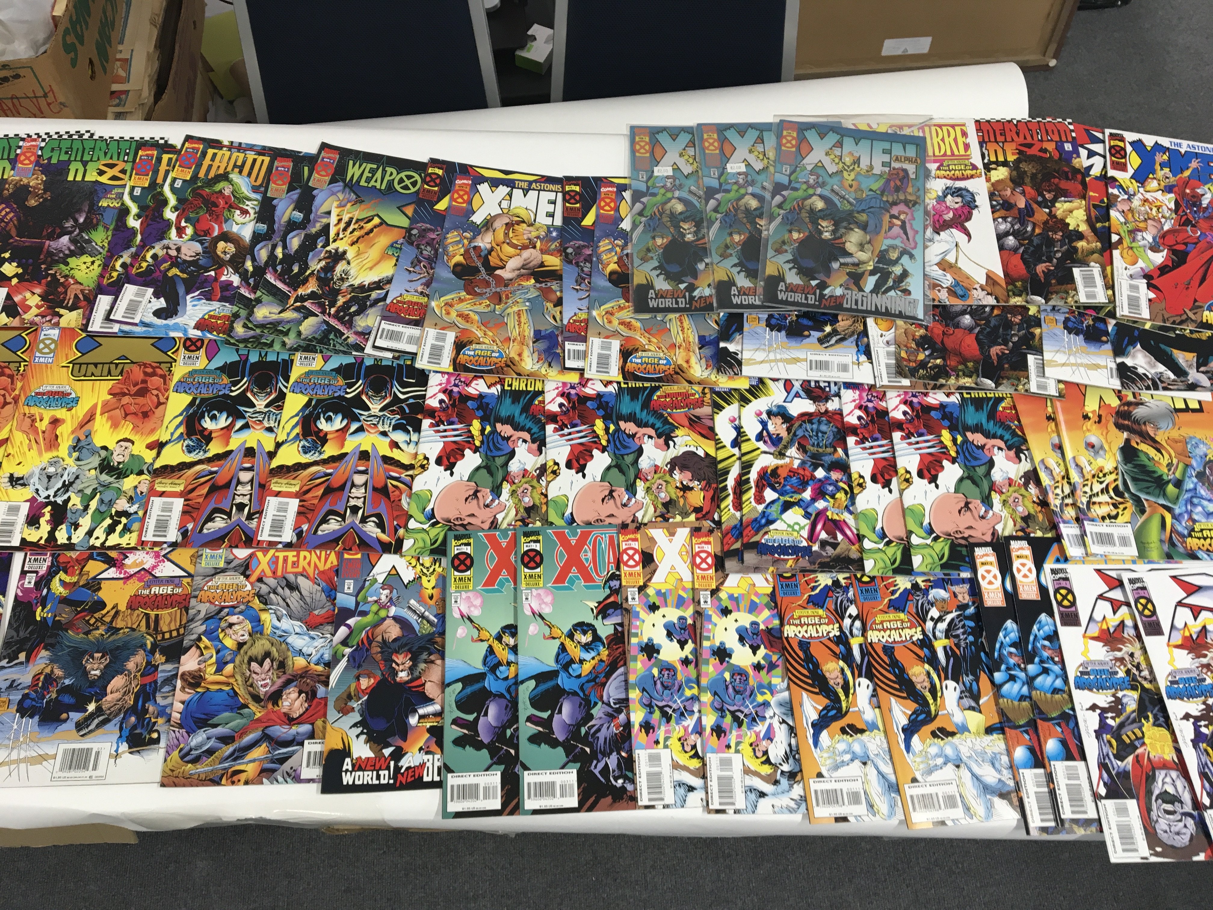 A large quantity 70 or more Marvel comics X.Men De