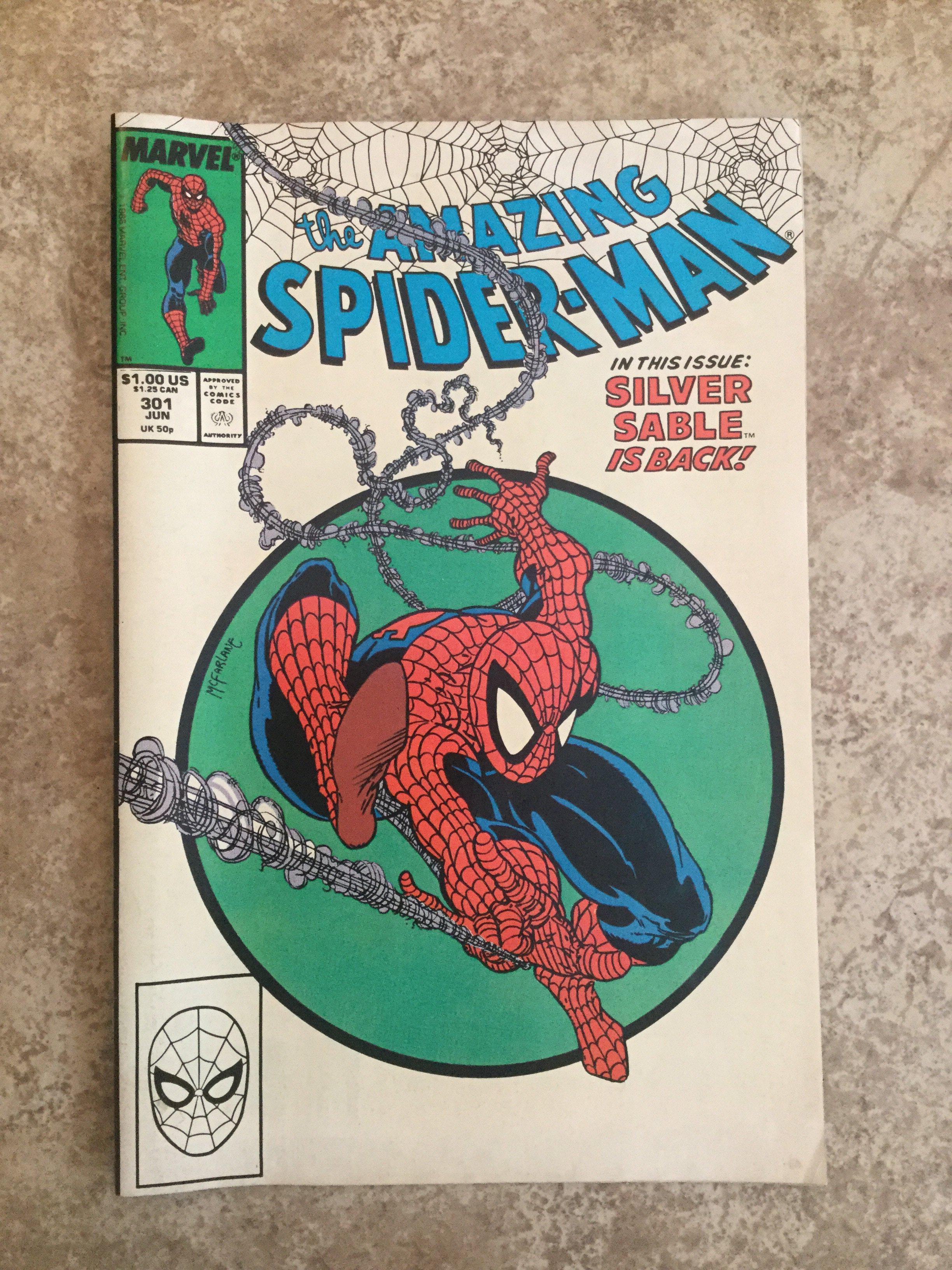 Amazing Spider-Man #301. Todd Mcfarlane cover art.