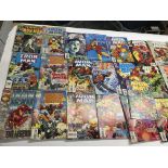 A collection of Iron Man Marvel comics approximate