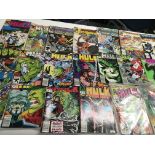 A collection of Marvel The Incredible Hulk comics