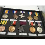 A group of medals including copyâ€™s I world war m