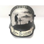 WW1 Somme Found German 1916 Model Stahlhelm Helmet