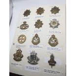 An album containing military badges Royal Army Ser