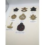 An album containing military badges Canadian Force