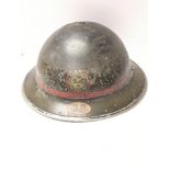 WW2 Auxiliary Fire Brigade Helmet. Numbered 38 for