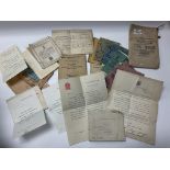 A small collection of documents relating to Mr C B