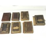 7 x Victorian musical photo albums in need of rest