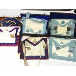 Collection of Masonic clothing.