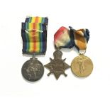 3 X Unusual WW1 Medals. A 14-15 Star. Victory and