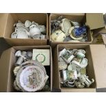 Four boxes of mainly ceramics including a Colcloug