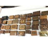 Large collection of various music boxes and trinke