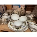 A Royal Doulton Larchmont pattern dinner and tea s