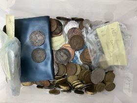 A small collection of mixed British and world coin