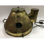 A brass top for a naval instrument, approx height