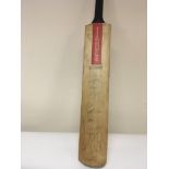 A signed Cricket bat by the Yorkshire team.