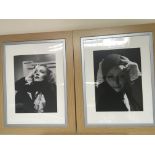 Three well presented framed black and white film star photos (3)