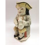 A ceramic Toby jug , approx height 25cm.
