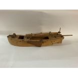 A model of the Thames sailing barge, unfinished project. No reserve.