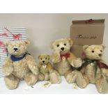 A collection of four Steiff Teddy Bears. With two