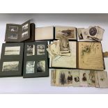A collection of Victorian portrait cards together