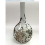 A 19th Century Chinese Republic bottle vase depict