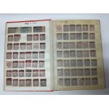 A collection of Penny Red postage stamps together