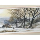 A limited Edition print winter landscape scene a w