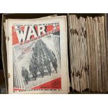 A box of War Illustrated magazines including issue