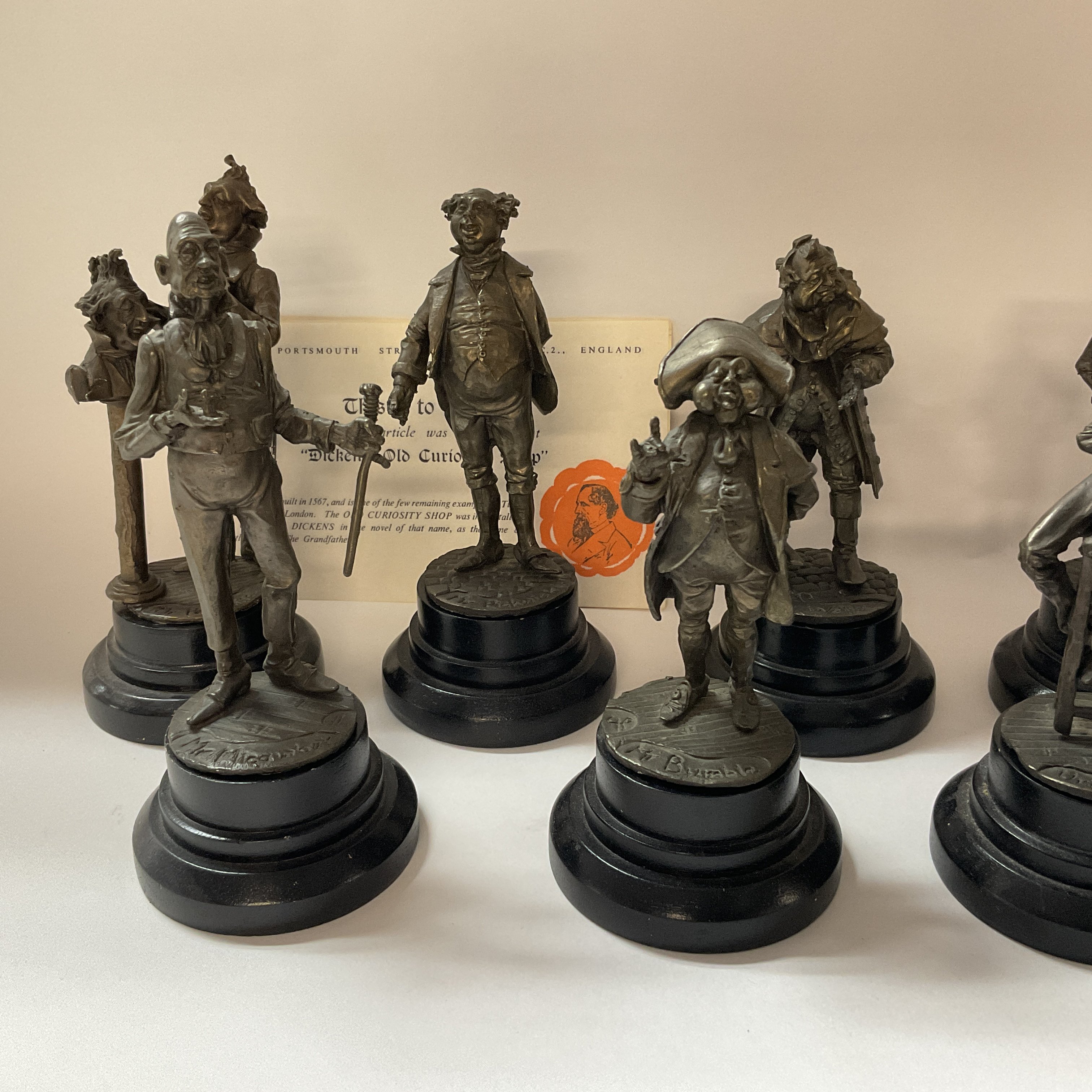 A collection of 10 patinated bronze figurines c.19 - Image 3 of 3