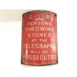 An Enamel Telegraph Pole Sign.