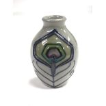 A boxed miniature Moorcroft vase in Peacock Parade design, approx height 5.5cm.