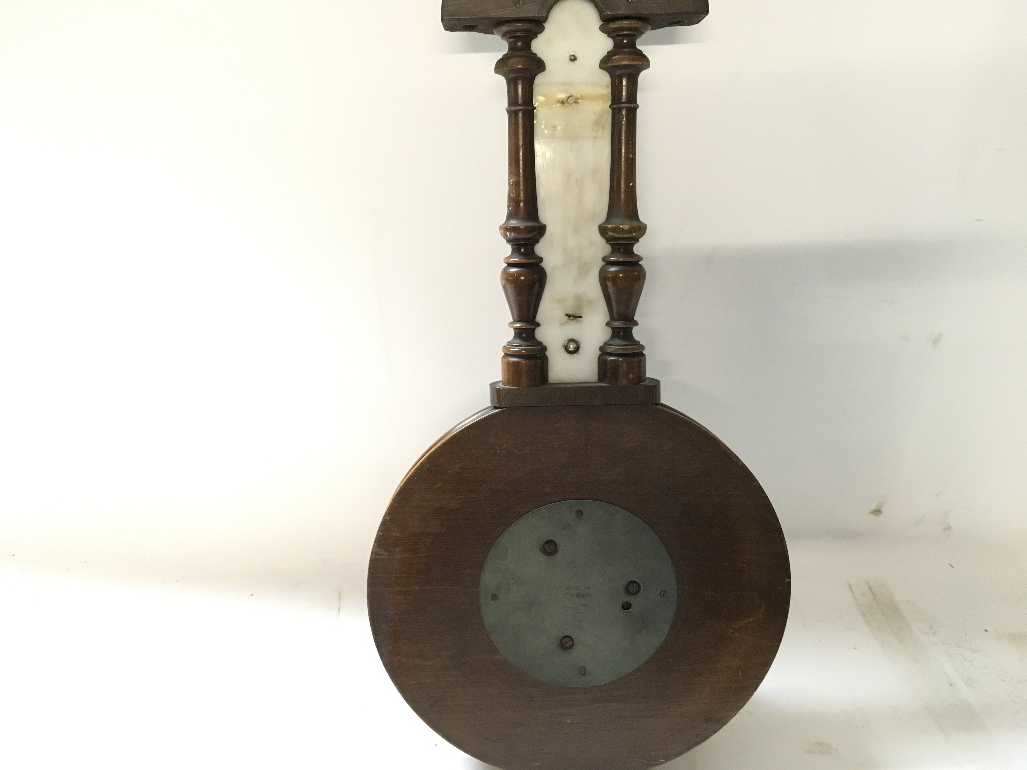 No Reserve: Antique barometer-thermometer in carve - Image 4 of 5