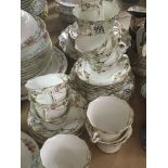 A decorative late 19th century English porcelain t