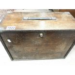 An Oak Tap and Die Chest. Approximate height 31CM