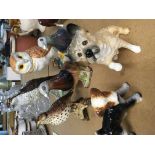A collection of Beswick including pigeons birds of