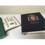 An Album containing Spanish stamps an album of Iri