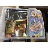 4 Boxes Containing books and Annuals including Mar
