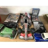 A collection of vintage toys and models including