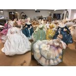 A collection of seven Royal Doulton figures includ