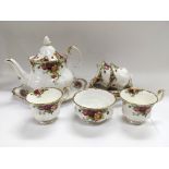 A Royal Albert tea service in Old Country Roses pa